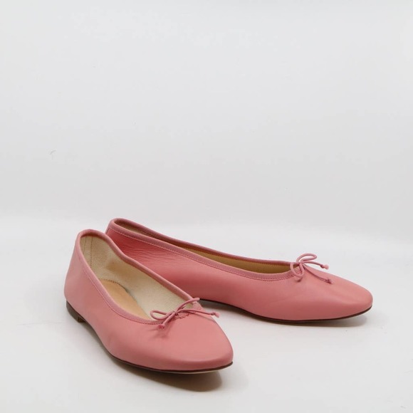J.CREW Warm Rose Zoe Ballet Flats in Leather